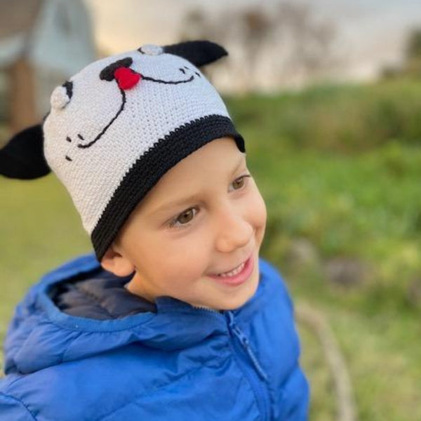 Woof Beanie - Cotton - letsdressup.com.au - Boys Accessories